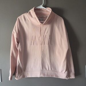RAE DUNN "MAMA" Womens Sweatshirt Pink Size XS